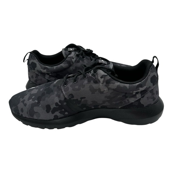 Nike Rosherun NM FB Running Shoes Men Sz 11.5 Dark Grey Camo Sneakers 685196-001 - Picture 3 of 15